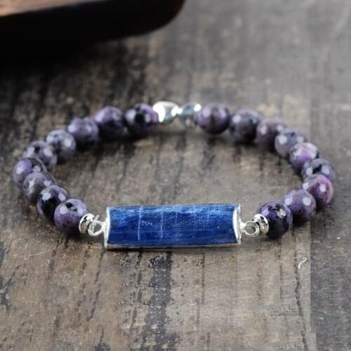 Blue sodalite Bracelet Natural Gems Charm Women Bracelet Tiger eye Beaded Bracelet Handmade Boho Girl Bracelet Fiendship Gifts