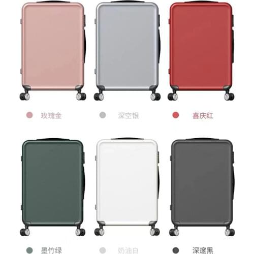 Patent leather handle trolley wheeled luggage CH497-4579