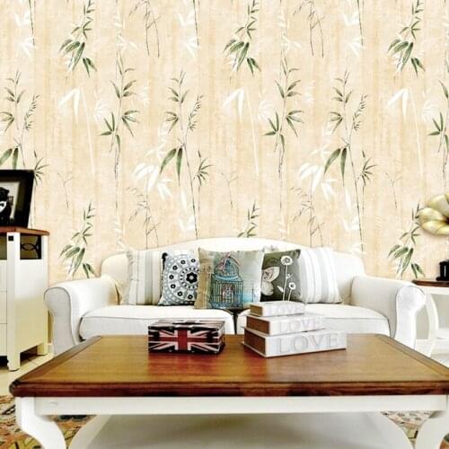 Wellyu New Chinese Style Chinese Bamboo living room bedroom hotel Обои Wallpaper Restaurant Tearoom Living Room Study Wallpaper
