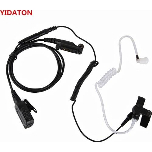 YIDATON for Hytera HYT PD680 Air Tube Earpiece Microphone Headset Walkie Talkie Hytera PD602/PD685/PD662 X1e X1p Two Way Radio
