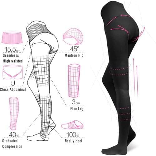23-32mmHg High Waist Medical Compression Pantyhose for Varicose Veins Women Compression Stockings Leg Corrector Anti-fatigue