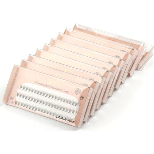 10/20/50Boxes Wholesale False Eyelash Extensions 0.10mm Thickness true Mink Strip Eyelashes Individual Lashes Faux Cils Tool