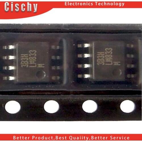 10PCS LM833 LM833M LM833MX SOP-8