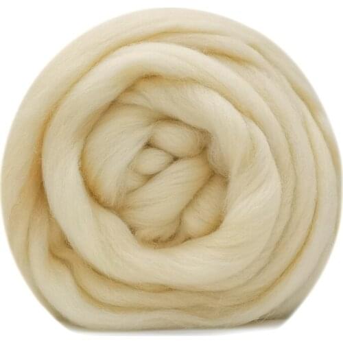 100g Felt Wool 19 Microns Superfine Merino Wool Natural Sheep Wool Roving Wool for Needle and Wet Felting Supplies (15)