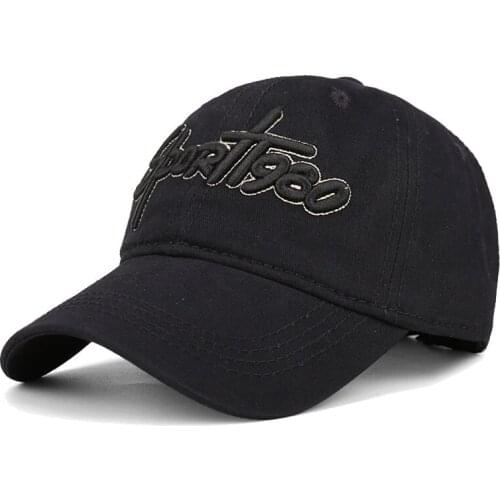 100% Cotton Baseball Cap for men & women 3D letter Embroidered Solid color Casual caps for Summer Fall hat