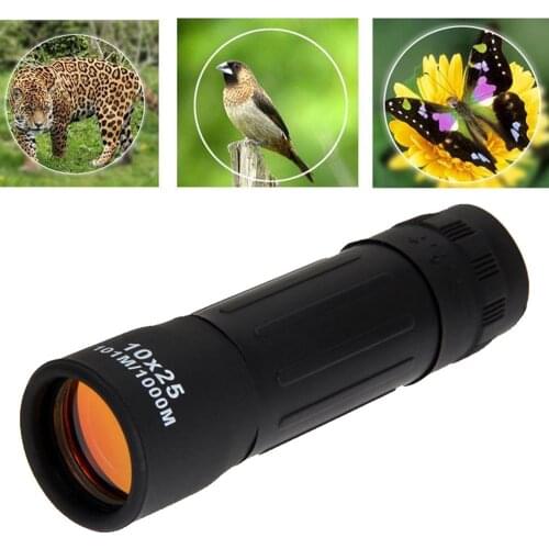 10x25 Super High Power Telescope Portable Monocular Hd Optics Bak4 Night Vision Antiskid Handheld Hunting Telescopes Телескоп