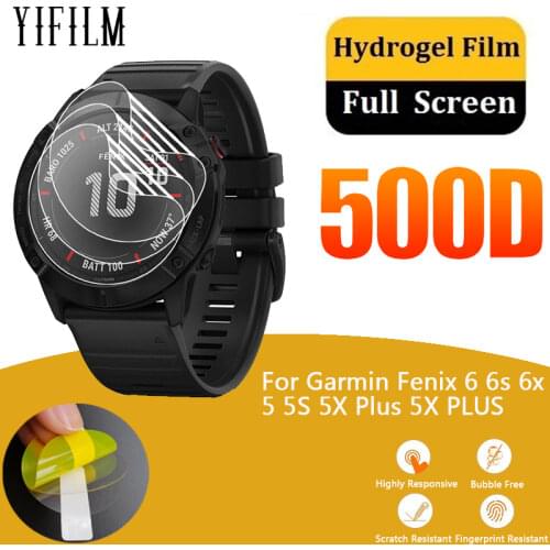 3Pack For Garmin Fenix 6 6s 6x 5 5S 5X Plus 5X PLUS Full Coverage Soft TPU Screen Protector Full Screen GPS Smartwatch Film