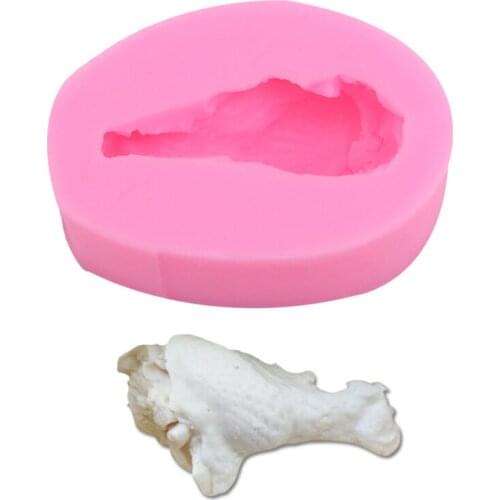 3D Chicken Leg Shape Fondant Silicone Mold DIY Chocolate Cake Decoration Tool Cake Silicone Mold Kitchen baking Tools