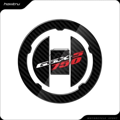 3D Carbon-look Motorcycle Fuel Gas Cap Protector Decals Case for 15-16 Suzuki GSXS750 GSX-S750 2015 2016