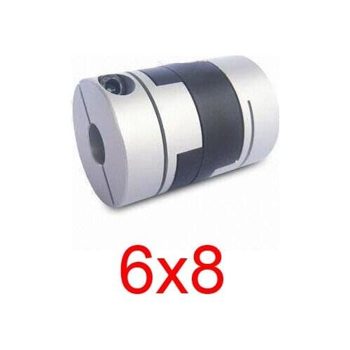 6x8 6mm 8mm double slider coupling,oldham type shaft flexible coupling,Servo motor stepper clamp type coupler D20 L33
