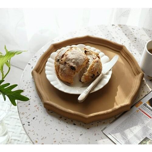 9 Colors Vintage Bread Food Tray Home Kitchen Bakeware Dinnerware Plates Cakes Fruit Dessert Display Pan Wedding Birthday Decor