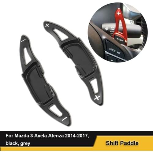 Car Aluminum Shift Paddle Extension Steering Wheel Shift Paddles For Mazda 3 Axela 2014-2017 For Mazda Atenza 2014-2017