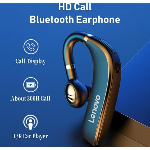 Lenovo HX106 5.0 Earphone HD Call Wireless IPX5 Waterproof Headset Mic For Driving Meeting Noise Reduction HIFI Stereo