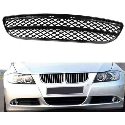 Lower Grille Decorate Cover Car Front Bumper Lower Center Grille Mesh for -BMW 3 Series E90 E91 2006-2008 51117134074
