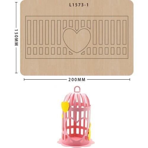 Wood cutting dies cute birdcage for scrapbooking new wooden die mould Suitable for common die-cutting machines in the market