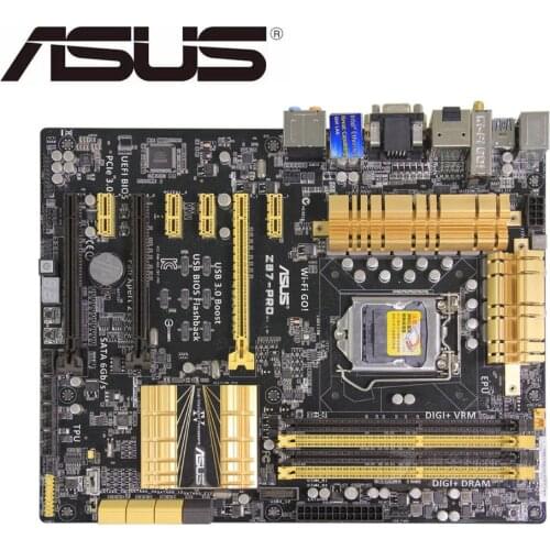 For asus Z87-PRO original motherboard DDR3 LGA 1150 USB2USB3 I3 I5 I7 CPU 32GB Z87used Desktop motherboard on sales boards