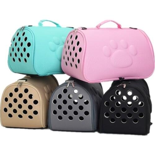 Pet Dogs Cats Travel Bag Foldable Carrier Handbag EVA Breathable Shoulder Bags For Puppy cats Carrying Outdoor Pet Supplies