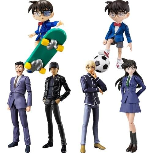 BANDAI SHF Conan Edogawa Furuya Rei Akai Shūichi Mouri Kogorou Mouri Ran PVC Action Figure Figurals Brinquedos Toy Model Gift