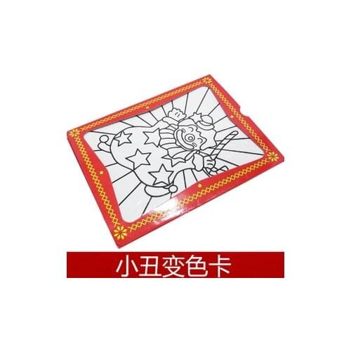 Clown Color Changing Card Big size - stage Magic Tricks/Props,Accessories,Magic for Children,Fun Magic