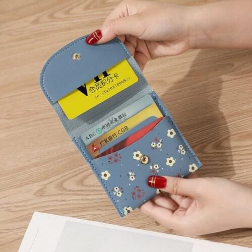 Multi-Color Flower Wallet Fashion Simple Multi-Card Verticle for Both Men and Women Coin Purse Cardcase Carteras Para Mujer