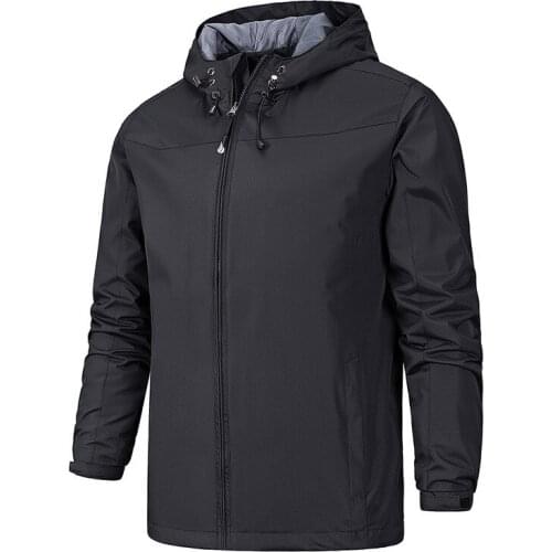 Rain Jacket Men Waterproof Hiking Jackets Women Autumn Outdoor Sports Camping Coat Climbing Trekking Windbreaker Travel Black