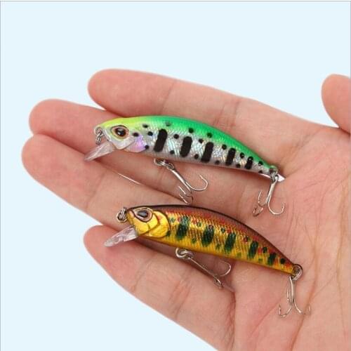 1PCS 5.5cm/5g 15 Color Mini Hot Sale 3D Paint Stereo Fish Eye With High Quality Steel Hook Simulation Sinking Mino Fishing Bait