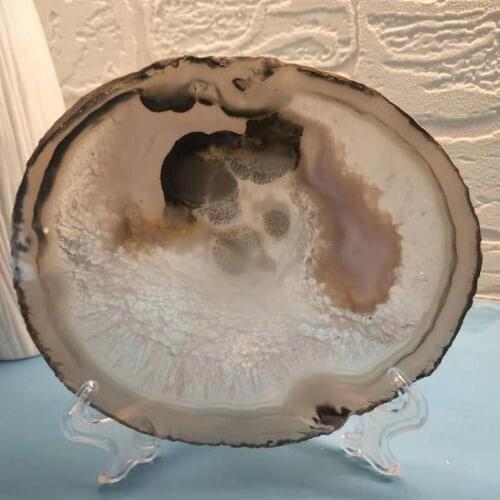 Natural agate slices coaster Polished Agate Slice 10cm