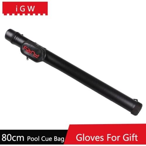 2016 New Fury PU 1/2 Pool Cue Case 80cm Length Billiard Cues Bag Billiards Accessories Black/Blue/Red/Purple China