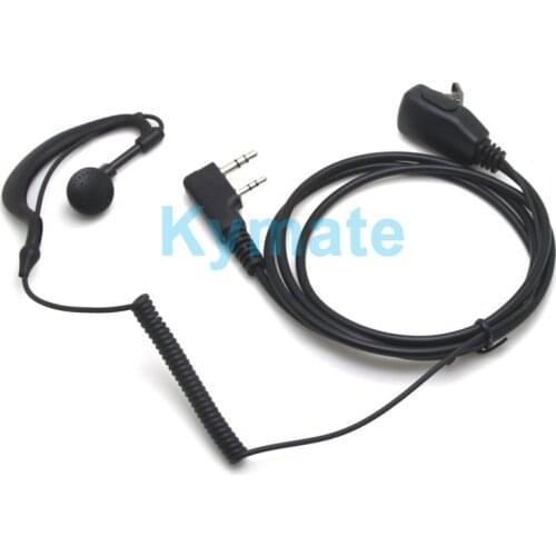 2pcs 2PIN New Square PTT Headphones for baofeng UV5R UV82 BF888S UV6R for kenwood TK3107 TK3207 TK3307 radio