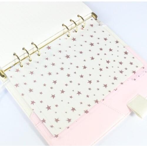 New cute cartoon school student 6 holes PVC index dividers set stationery,candy person diary planner notebooks accessories A5A6