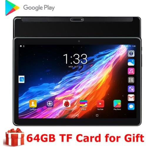 2020 NEW 1280x800 IPS WiFi Bluetooth 10 inch tablet Android 9.0 OS 3G Dual SIM Phone call Glass Screen 10.1 inch tablets + Gift