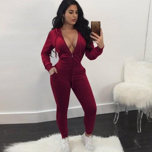 Casual Sporty Two Piece Tracksuit Women Simple Hooded Long Sleeve Sweatshirt and Side Pockets Bodycon Trouser Athleisure Suits