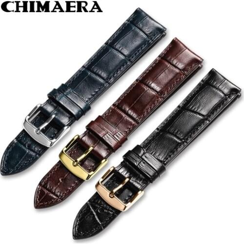 CHIMAERA Watch Strap For Breitling IWC Casio Seiko 16mm 18mm 19mm 20mm 21mm 22mm 24mm Wrist Belt Bracelet Leather Watch Band