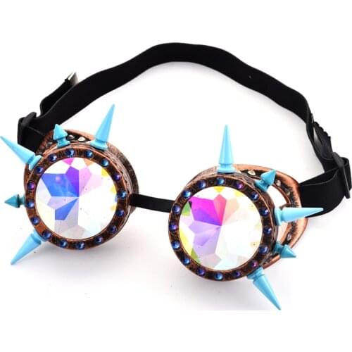 Retro Steam Punk Rivets Goggles Glasses Welding Gothic Cosplay Lenses Steampunk Goggles For Party