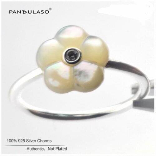 Luminous Floral Ring Sterling Silver Jewelry For Woman DIY Fashion Rings For Jewelry Making Party Rings