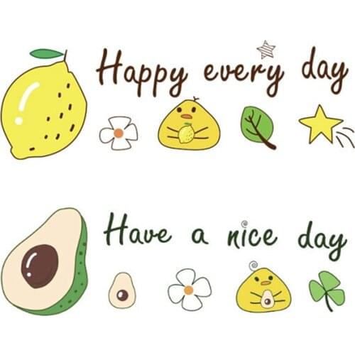 Cartoon Lemon Fruit Iron on Patches Heat Transfer for Stripe on Clothes Boy Girl T-shirt DIY Fashion Stickers Fabric Patches