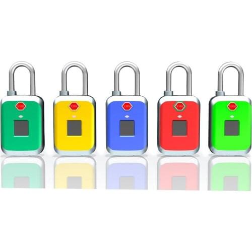 Smart Padlock Fingerprint Lock Zinc Alloy Small Lock Door Bolt Cabinet Bicycle Lock