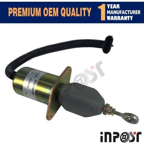 In Stock 24V 3935650 SA-4765-24 Stop Solenoid Valve Flameout Diesel Fuel Shut For Cummins 6CT