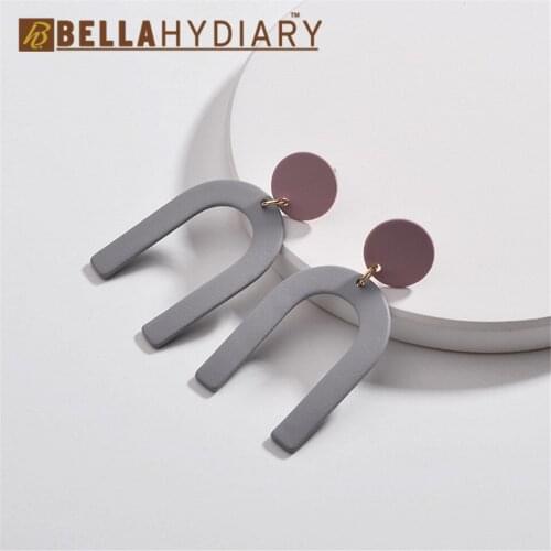 Boho Vintage Geometric U Dangle Drop Earrings For Women Jewelry Statement Gifts For Women Accessories