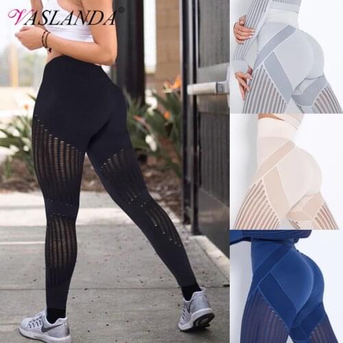 Womens Leggings Sport Workout Pants High Waist Tummy Control Leggins Scrunch Booty Lifting Fitness Tights Gym Activewear