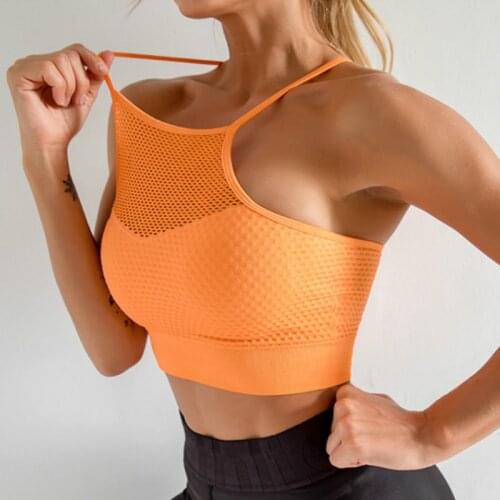 Womens Medium Support Cross Back Wirefree Removable Cups Sport Bra Tops Freedom Seamless Racerback Yoga Running Sports Bras
