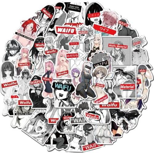 10/30/50PCS Two-dimensional Sexy Cute Anime Girl Graffiti Waterproof Sticker Luggage Notebook Decoration Toy Wholesale