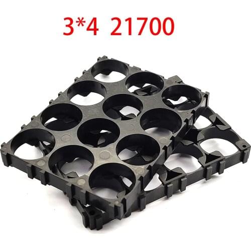 2Pcs 21700 3*4 Battery Holder Bracket Cylindrical Battery Holder For 21700 Lithium Ion Battery Pack