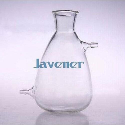 250ml Glass Filtering Flask Lab Filtration Bottle Double 10mm Hose Vacuum Adapter Glassware