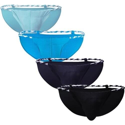 4PCS Sexy Mens Mini Briefs Jockstrap Japan Sumo Rope Lingerie String Panties Bugle Pouch Underwear Seamless Slip Homme Bikini