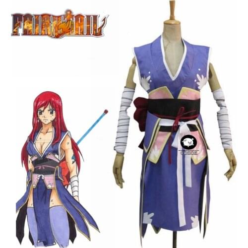 Anime Cartoon Fairy Tail Cosplay Erza Scarlet Cos girls Woman Cosplay Costume