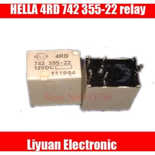 5pcs Far headlights automotive relay HELLA 4RD 742 355-22 12VDC