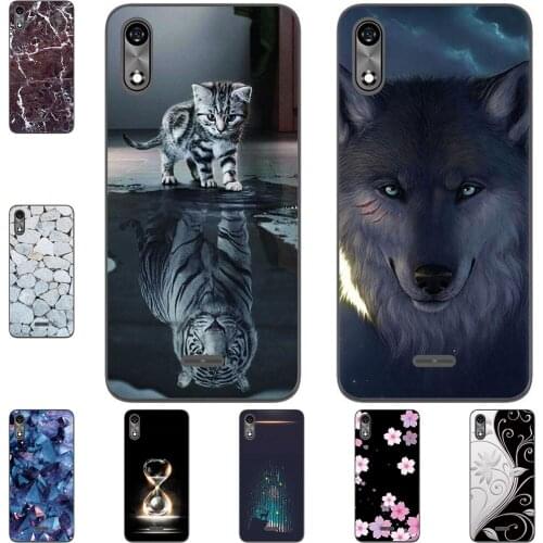 For BQ 5518G Jeans 2019 5.45 inch Phone Cases Soft TPU Mobile Cover Cute Fashion Cartoon Painted Shell Bag