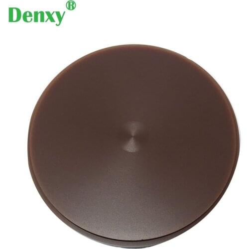Denxy 5pcs Dental brown Color Wax Block Disc Carving Brown Wax Disc dental zirconia blocks deatal lab materials