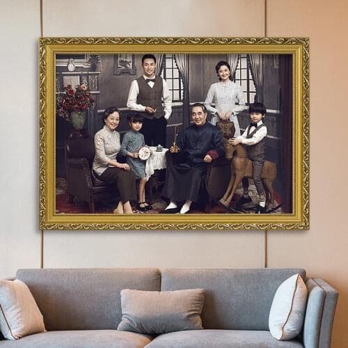 European Style Photo Frame Elegant Luxury Gallery Vintage Wall Art Picture Frame Living Room Marco Fotos Home Decoration DG50XK
